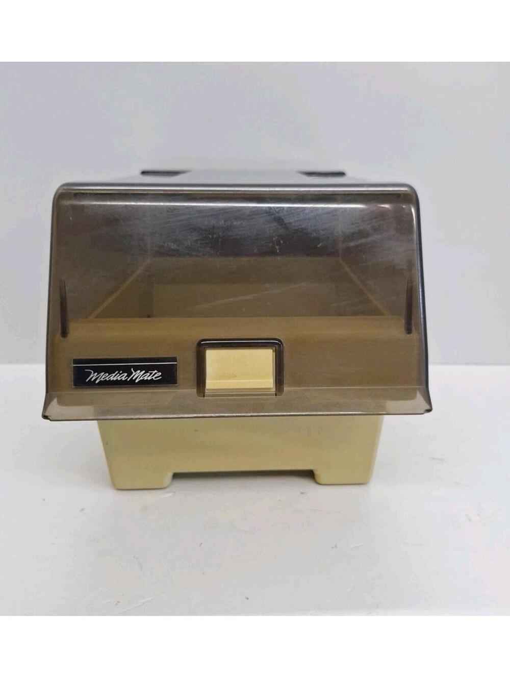 VTG MediaMate 3.5" Floppy Disk Flip Plastic Storage Box Case Holder Organizer